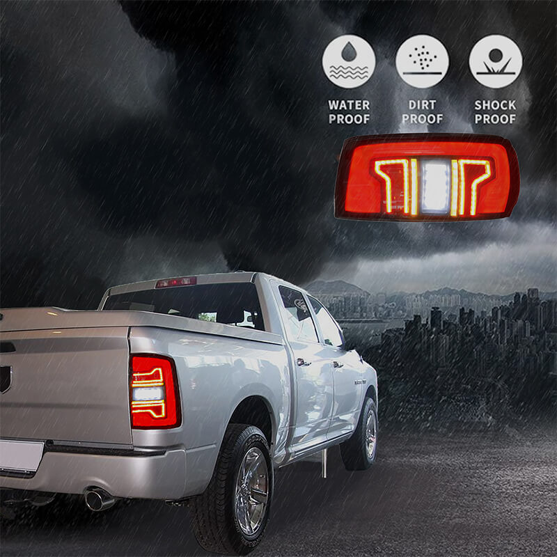 Dodge 2007-2008 Ram 1500 2500 3500 LED Tail Lights - Pair (Left+Right)