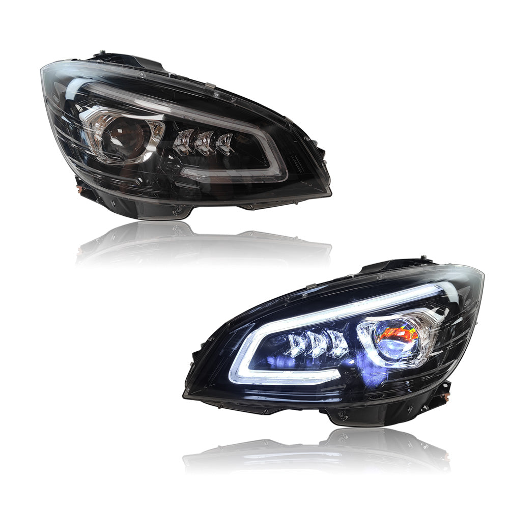 Benz C-class W204 08-11 LED headlights - Pair (Left+Right)