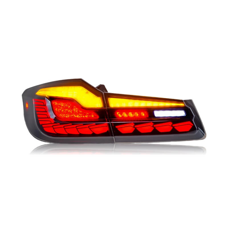 BMW 5 Series G30 18-21 Dragon Scale Tail Lights - Pair (Left+Right)