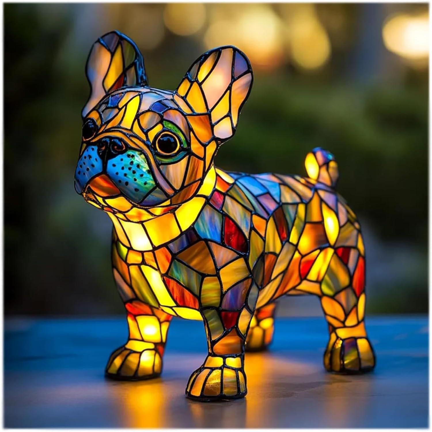 New colorful dog and cat table lamp - magical light illuminates the space, both decorative and practical