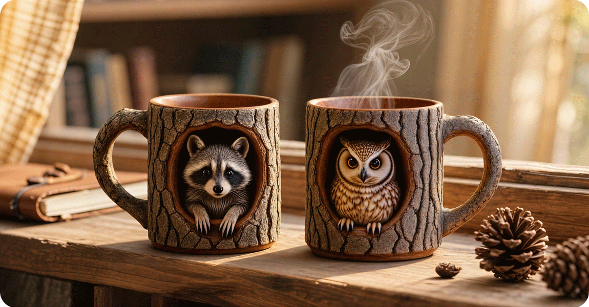 Graddi Handmade Tree Hollow Mug: Whimsical, Durable, and Seriously Cute