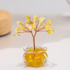 Natural Citrine Fortune Tree Miniature Ornament