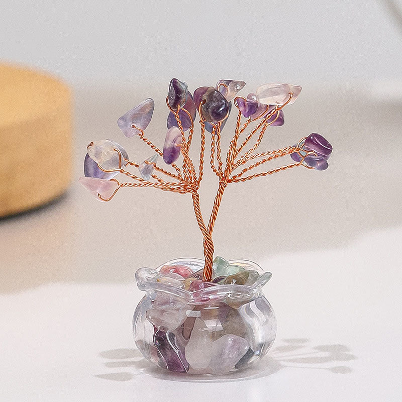 Natural Citrine Fortune Tree Miniature Ornament