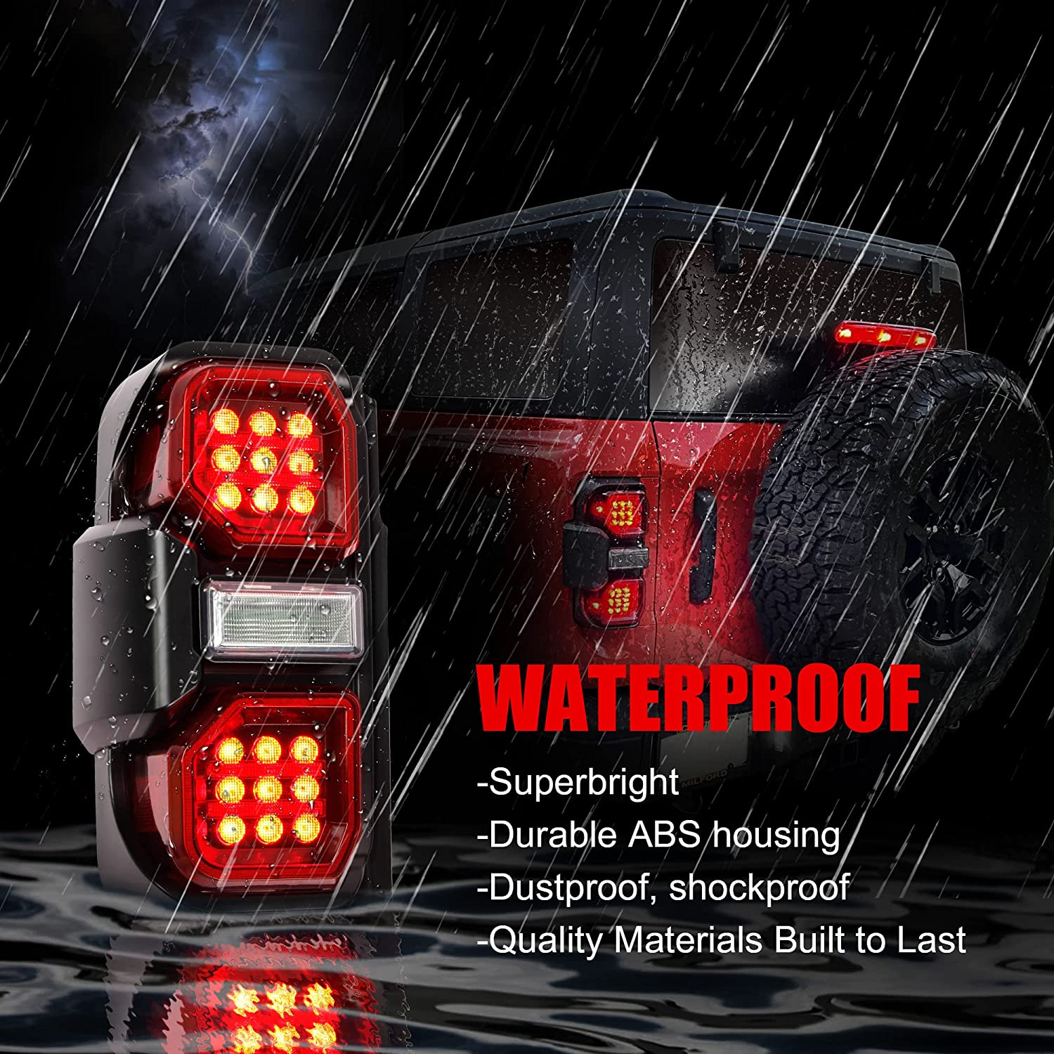 Ford Bronco Off-Road Tail Lights 2021-2023 - Pair (Left+Right)