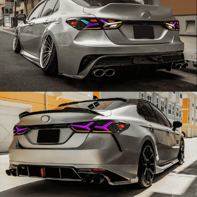 Toyota Camry 18-22 Fish Bone Tail lights with Sequential Animation - Pair (Left+Right)