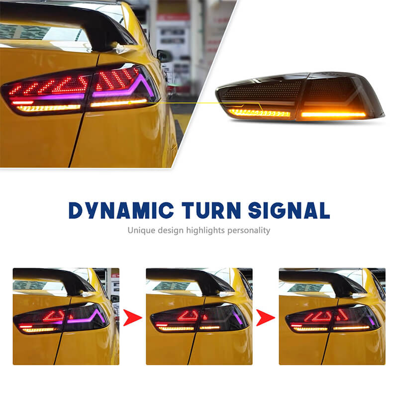 Mitsubishi Lancer/evo 08-18 RGB Tail Lights - 30 Digital Patterns - Pair (Left+Right)