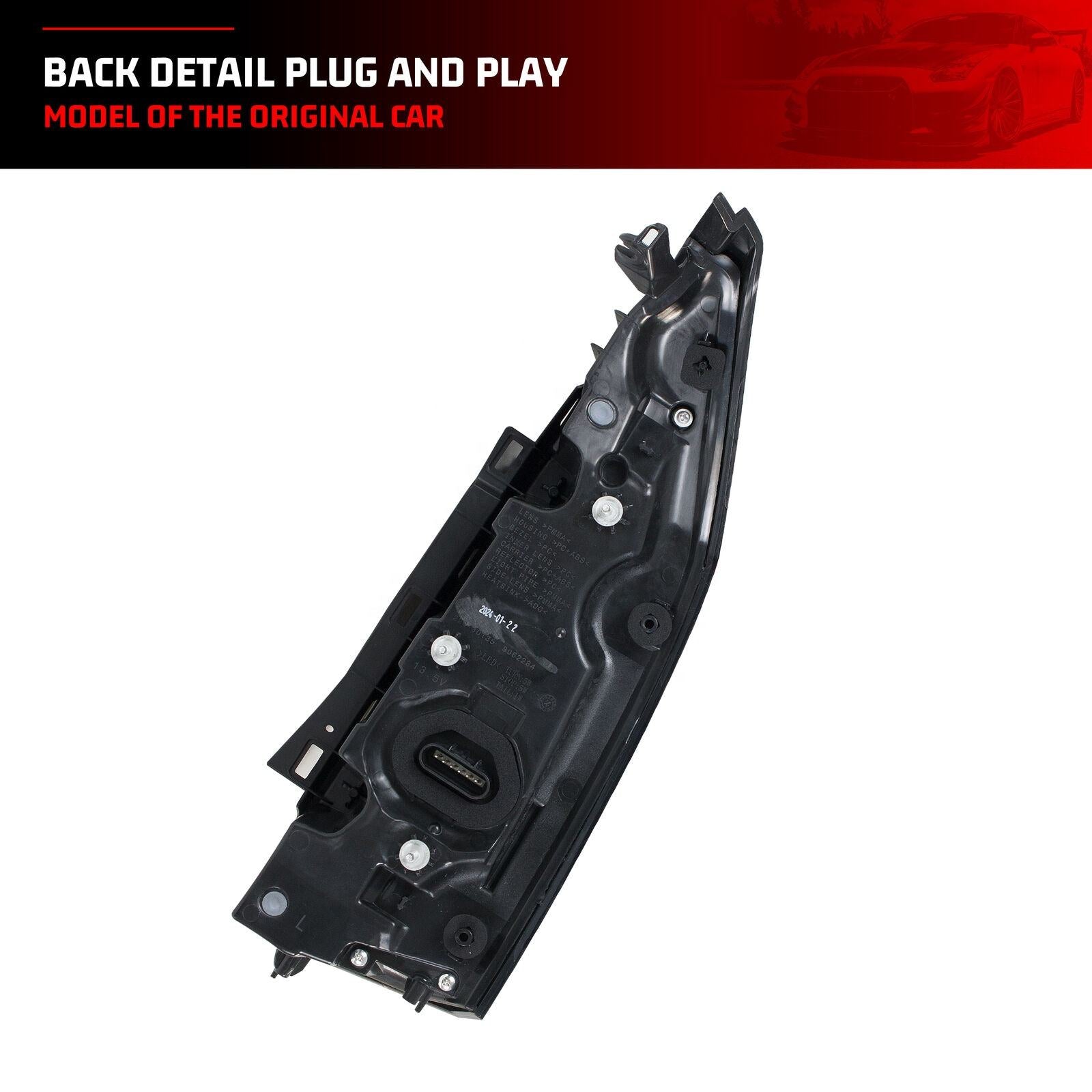Cadillac ATS 13-23 Taillights(smoke) - Pair (Left+Right)