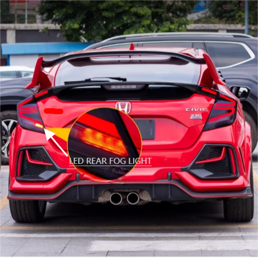 Honda civic hatchback 16-21 tail lights - Pair (Left+Right)