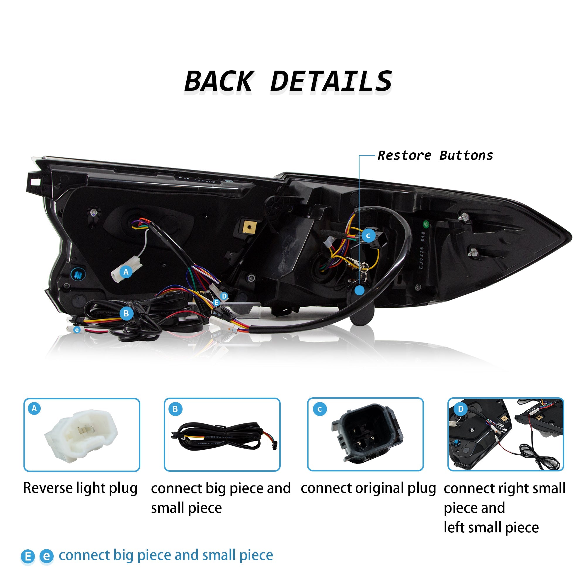 Honda Accord Gen 10th 18-22 RGB Digital Tail Lights - Pair (Left+Right)