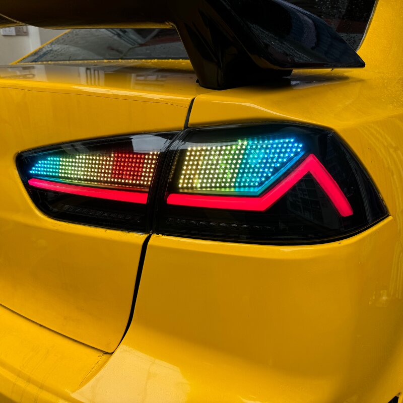 Mitsubishi Lancer/evo 08-18 RGB Tail Lights - 30 Digital Patterns - Pair (Left+Right)