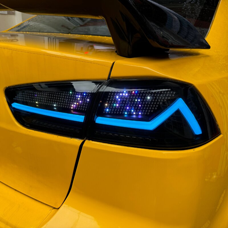 Mitsubishi Lancer/evo 08-18 RGB Tail Lights - 30 Digital Patterns - Pair (Left+Right)