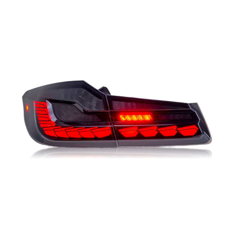 BMW 5 Series G30 18-21 Dragon Scale Tail Lights - Pair (Left+Right)