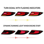 Toyota BRZ 22-24 Lobster Claw Clear Tail Lights - Pair (Left+Right)